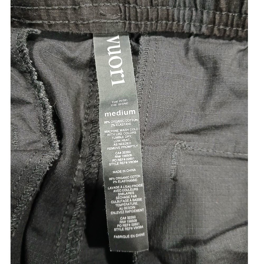 Vuori Womens Med Ripstop Shorts Black Camo Organic Cotton VW364 - Picture 8 of 8